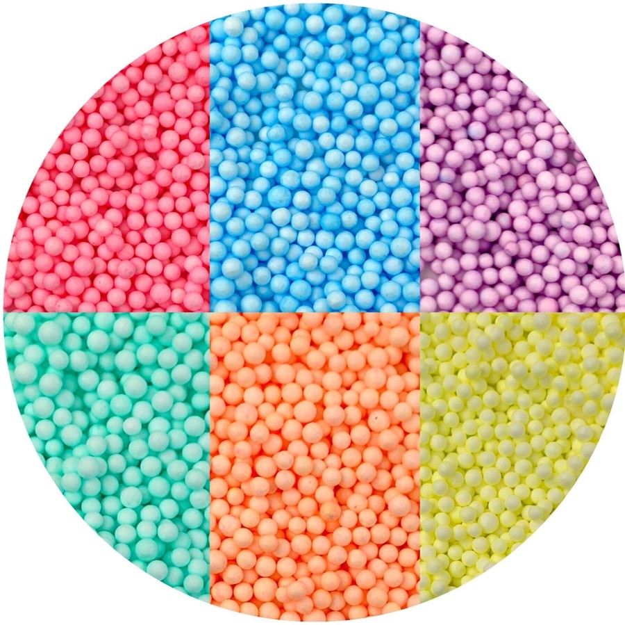 Slime Supplies Dope Slime | Large Pastel Foam Beads