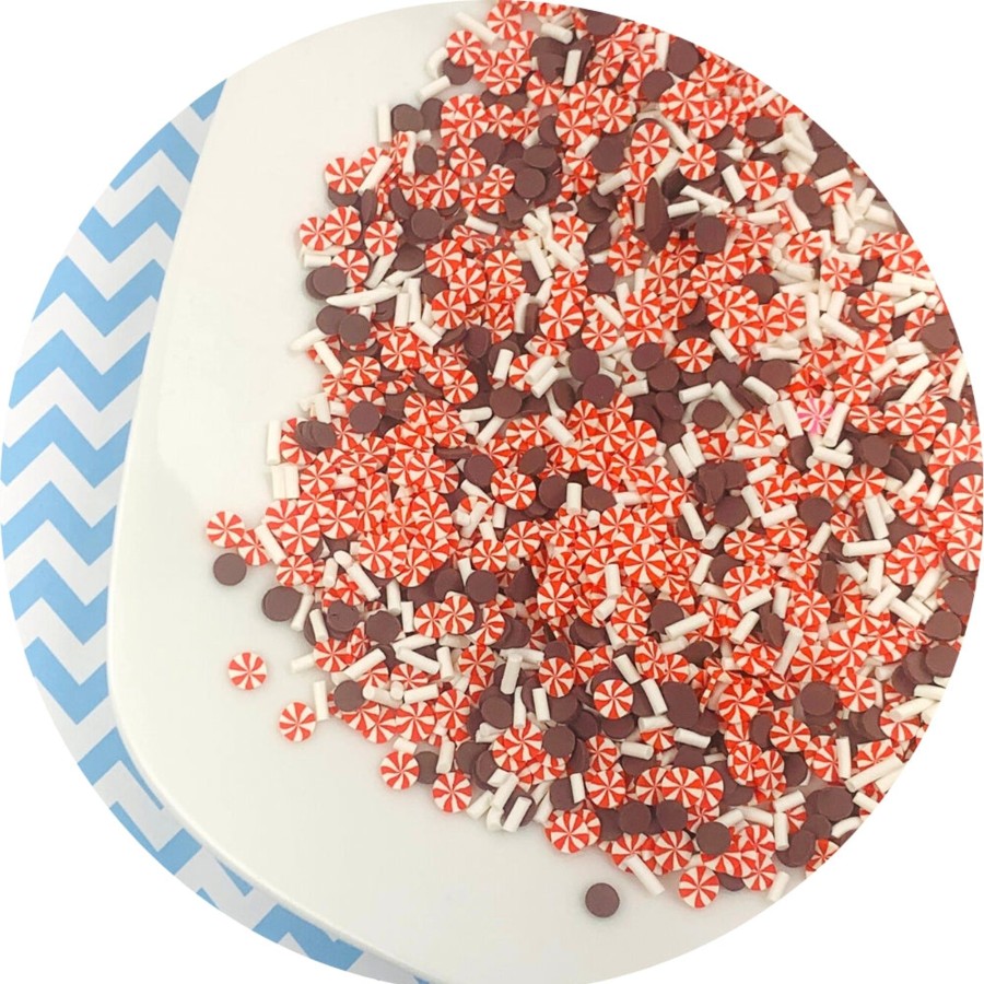 Slime Supplies Dope Slime | Peppermint Bark Sprinkle Mix