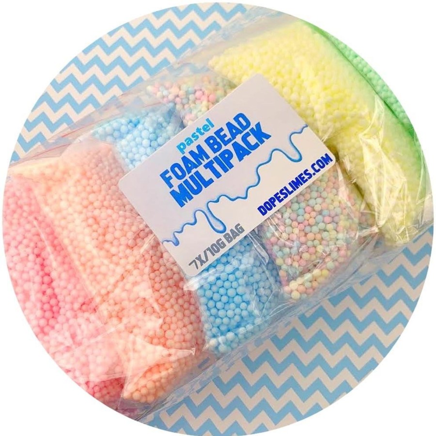 Slime Supplies Dope Slime | Multi-Pack Small Pastel Foam Beads