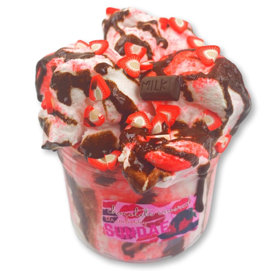 Slimes Dope Slime | Chocolate Covered Strawberry Sundae