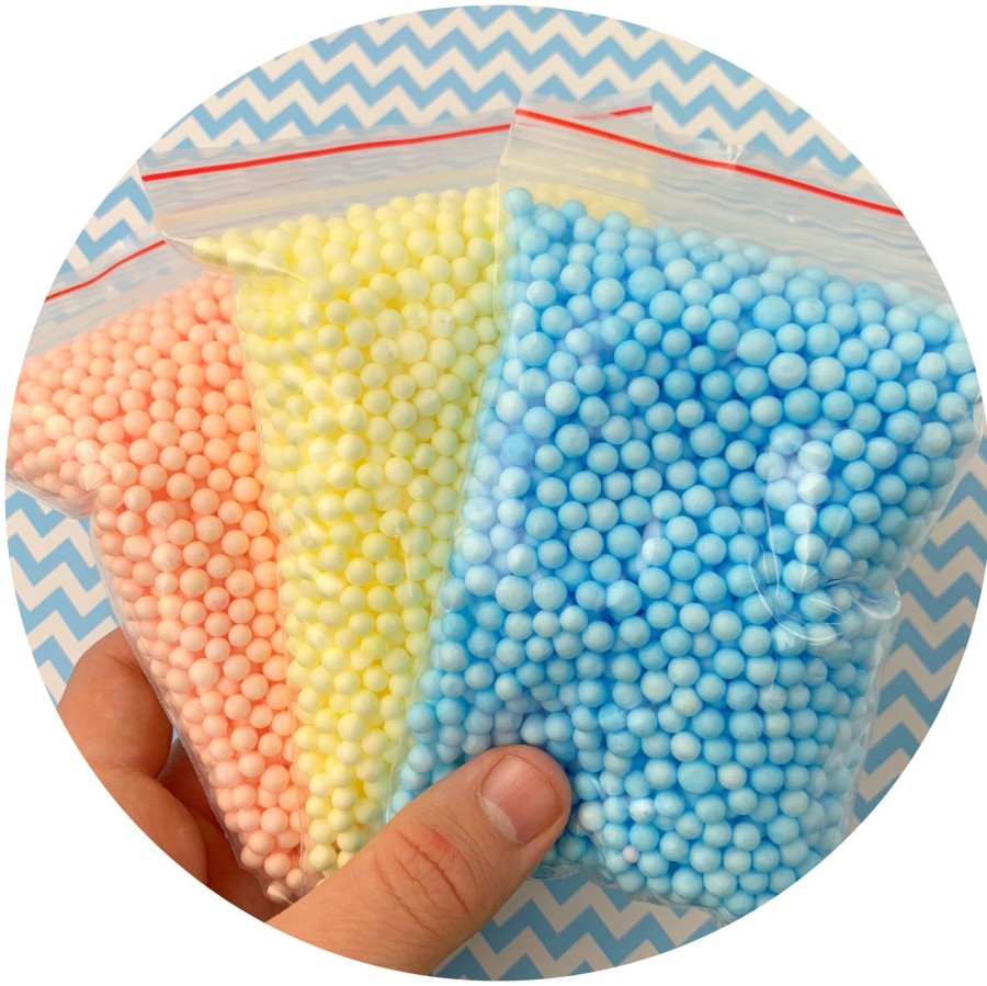 Slime Supplies Dope Slime | Multi-Pack Large Pastel Foam Beads