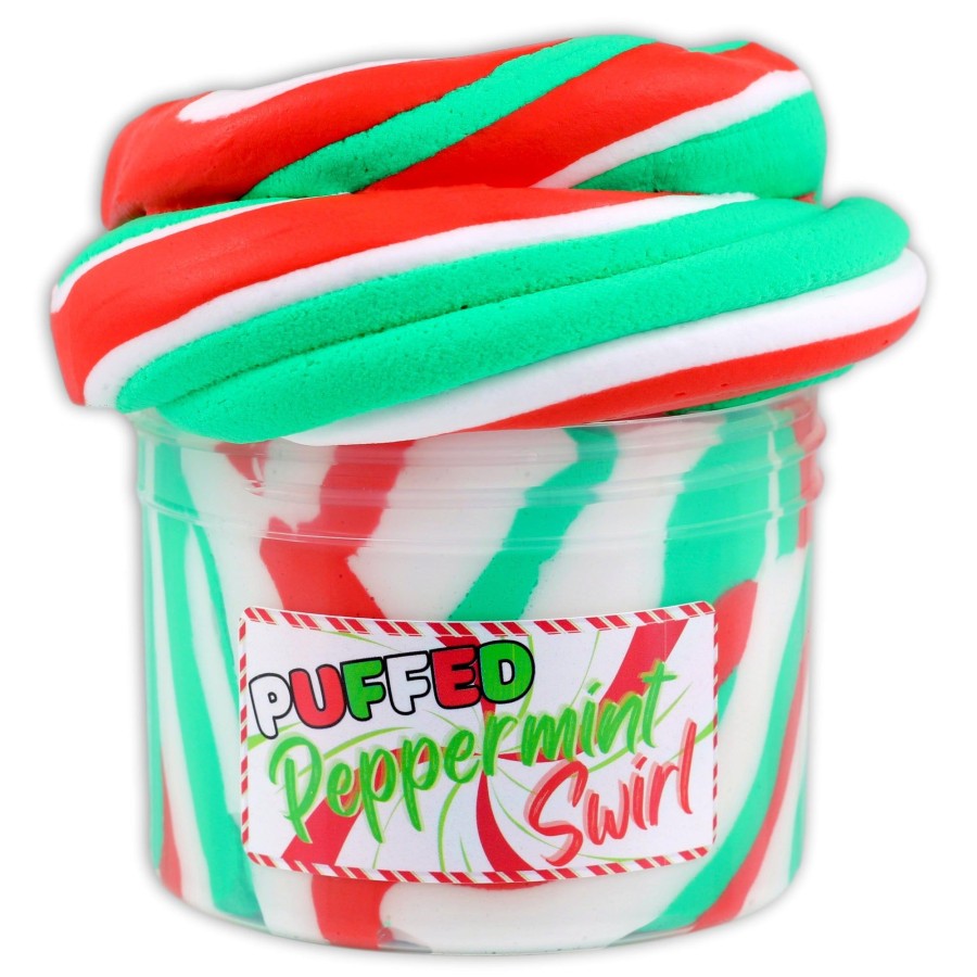 Slimes Dope Slime | Puffed Peppermint Swirl