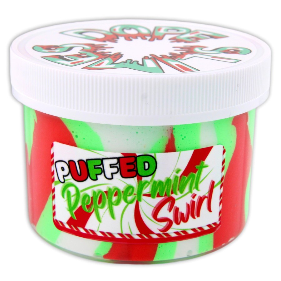 Slimes Dope Slime | Puffed Peppermint Swirl