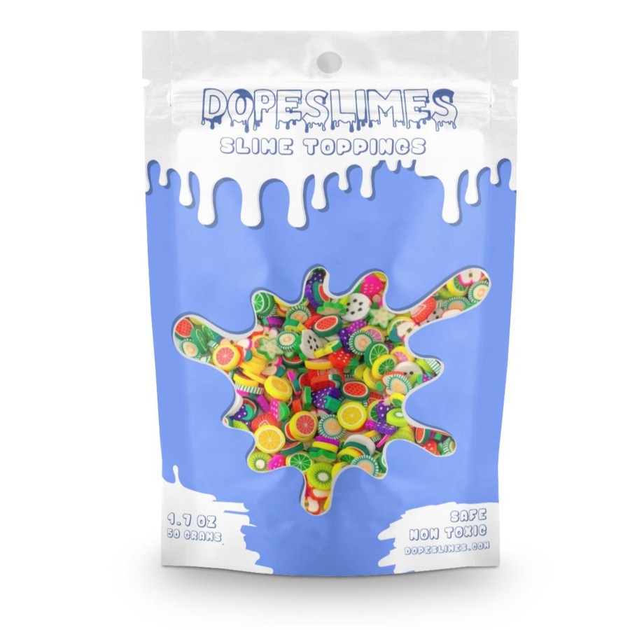 Slime Supplies Dope Slime | Jumbo Mixed Fruit Fimo Slices