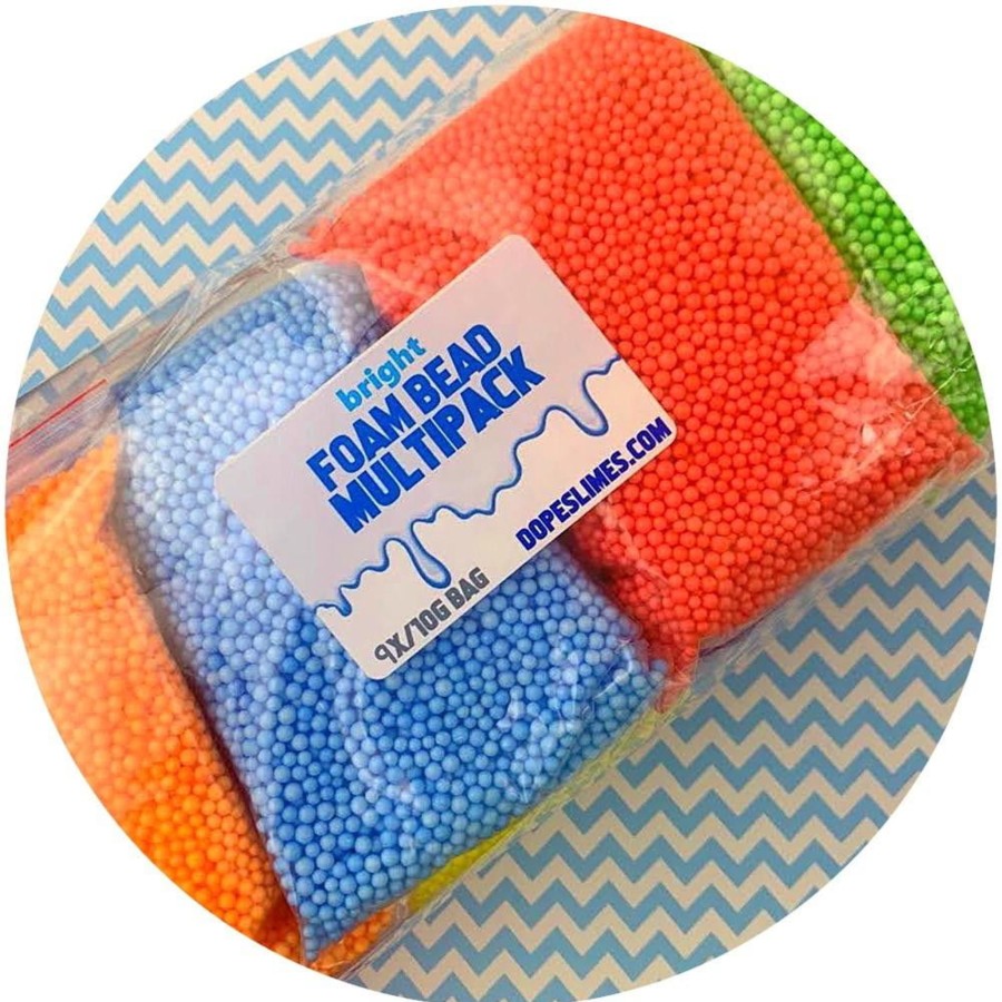 Slime Supplies Dope Slime | Multi-Pack Small Bright Foam Beads