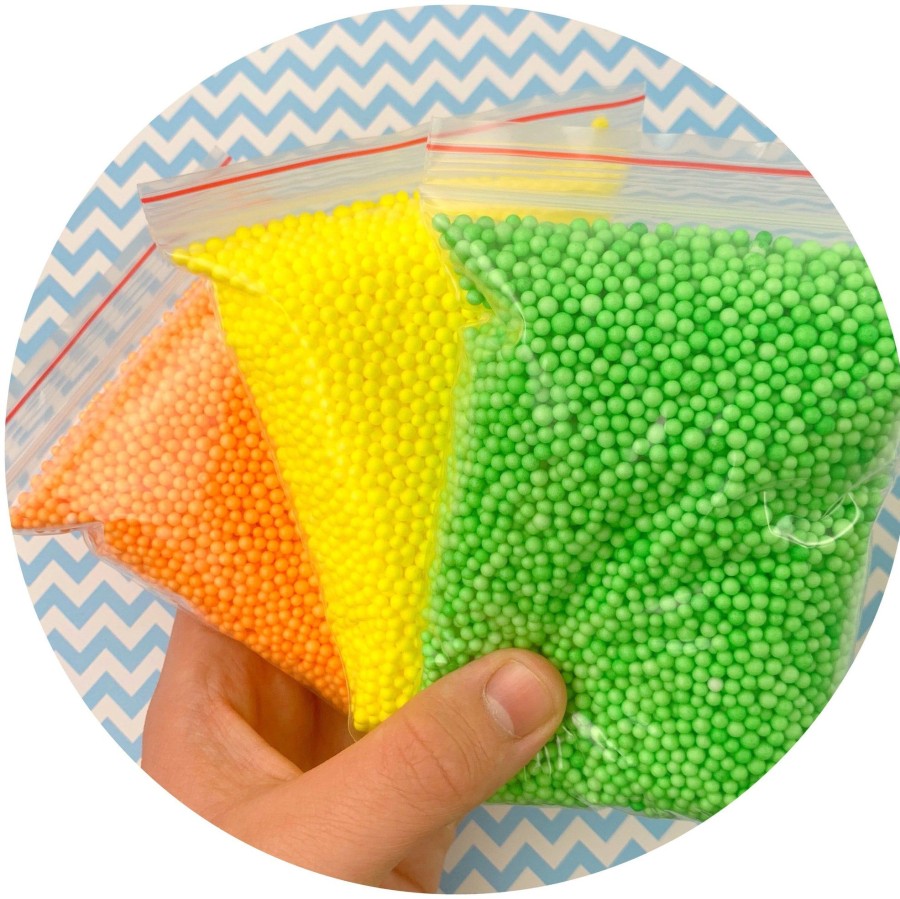 Slime Supplies Dope Slime | Multi-Pack Small Bright Foam Beads